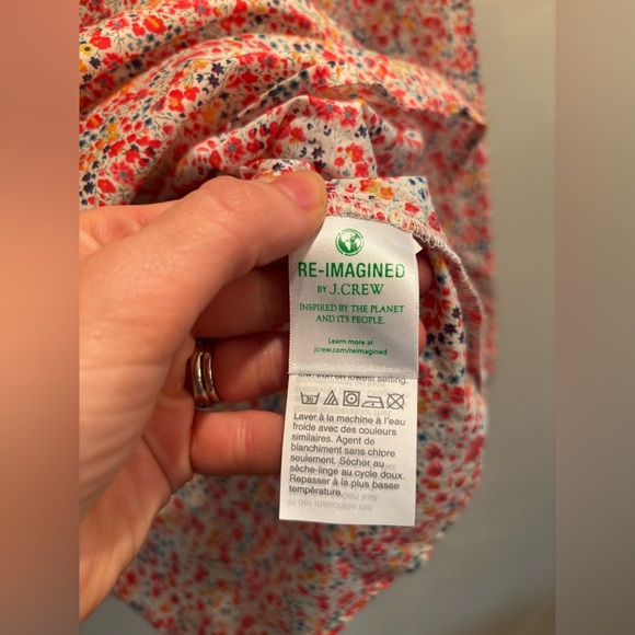 J. Crew Floral Print Women's Top high neck all
Over print long sleeve feminine - Picture 9 of 14